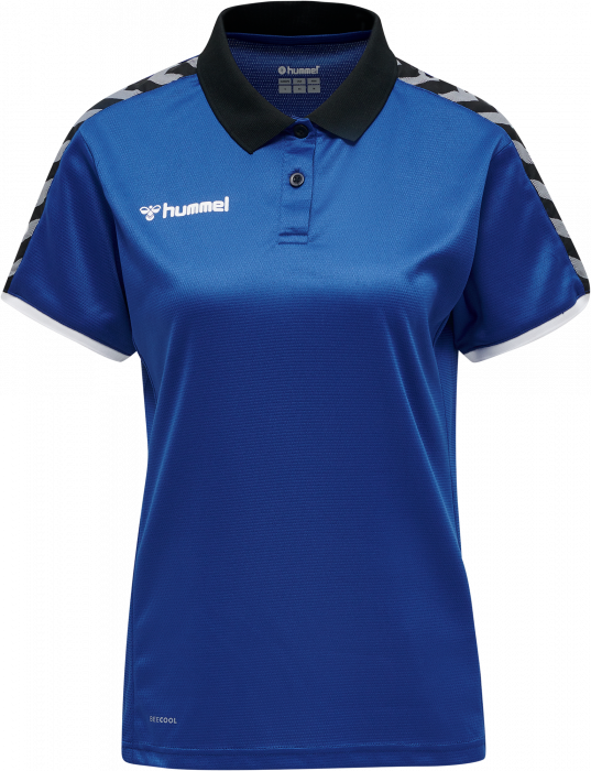 Hummel - Authentic Woman Functional Polo - True Blue & zwart