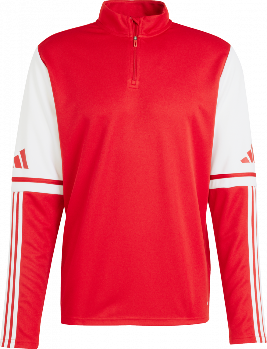 Adidas - Squadra 25 Half-Zip Training Top - T Power Red & blanco