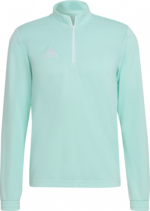 Adidas - Entrada 22 Træning Top With Half Zip - Clear mint & vit