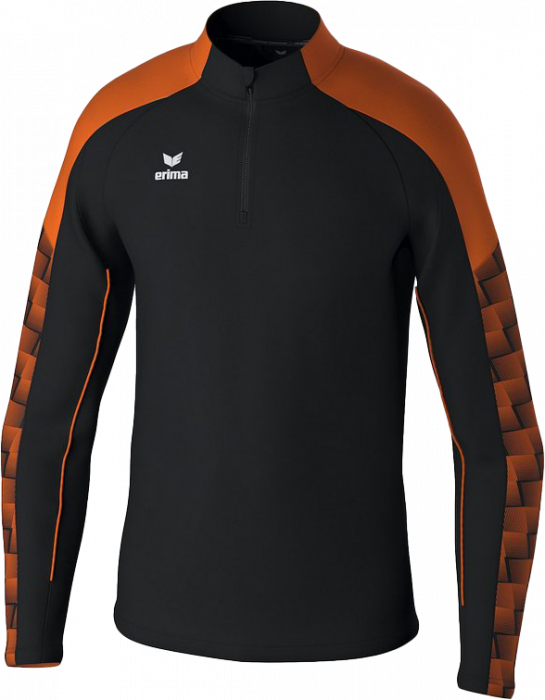 Erima - Evo Star Training Top Half Zip - Black & orange