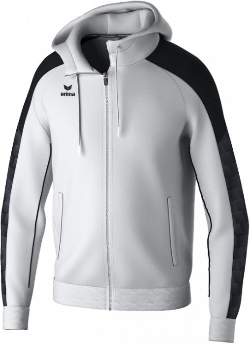 Erima - Evo Star Training Jacket With Hood - Branco & preto