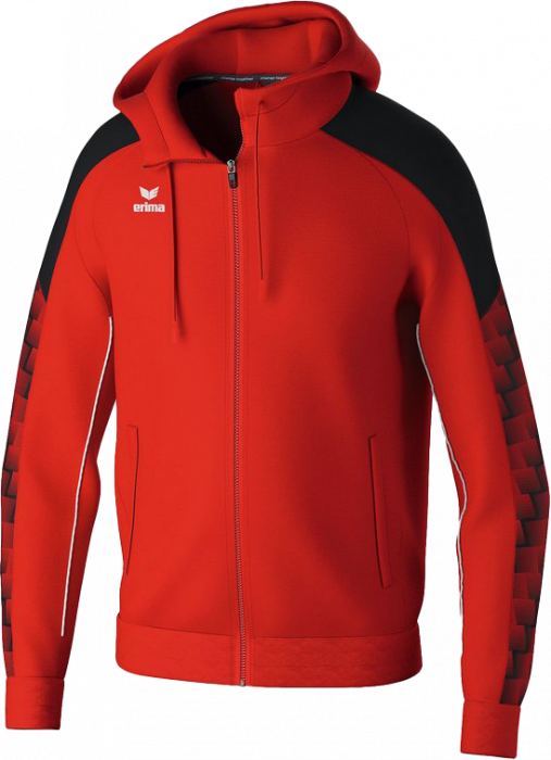 Erima - Evo Star Training Jacket With Hood - Rouge & noir