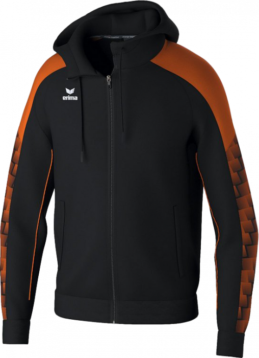 Erima - Evo Star Training Jacket With Hood - Czarny & orange