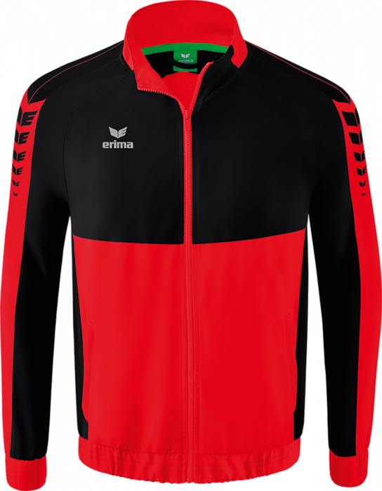 Erima - Six Wings Presentation Jacket - Vermelho & preto