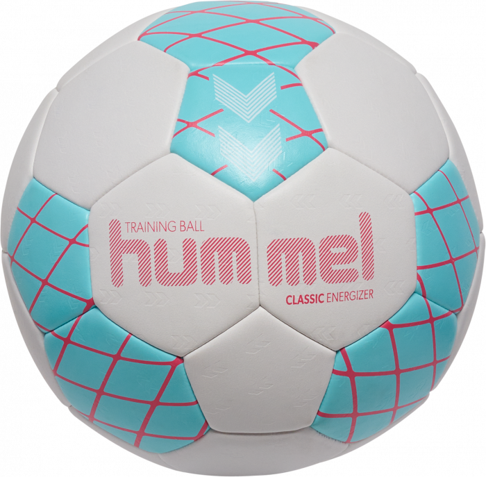 Hummel - Classic Energizer Håndbold - Light Blue & rød