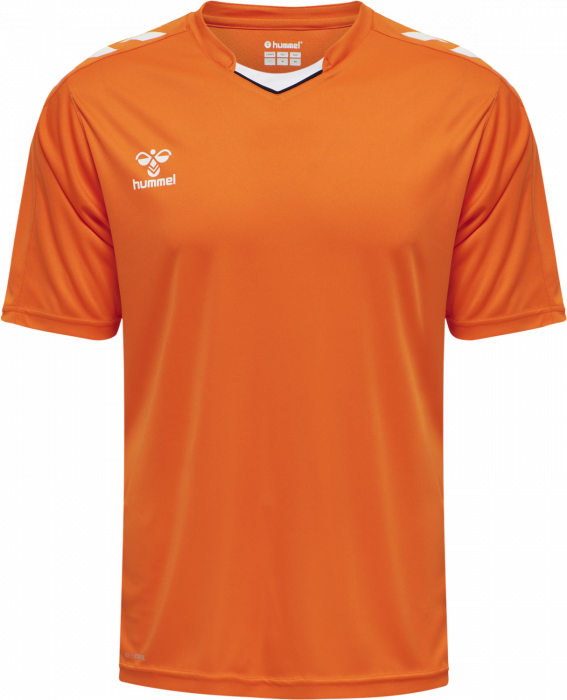 Hummel - Core Xk Poly Jersey - Orange & bianco