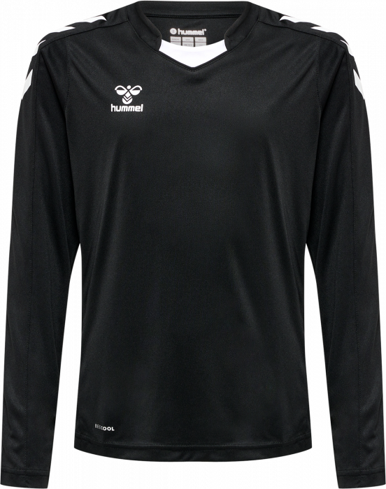 Hummel - Core Xk Poly Jersey Long Jr - Preto & branco