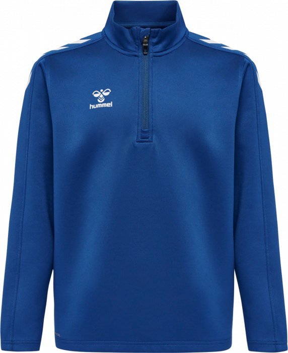 Hummel - Core Xk Half Zip Sweater Jr - True Blue & biały