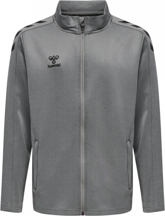 Hummel - Core Xk Poly Sweatshirt Jr - Grey Melange & negro