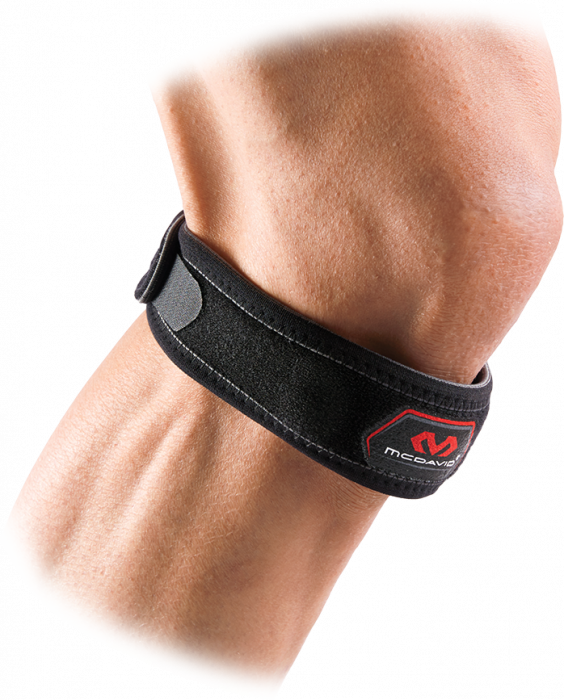 McDavid - Jumper's Knee Strap - Black & scarlet red